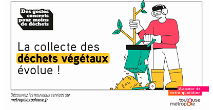 Evolution de la collecte des déchets végétaux Toulouse Métropole